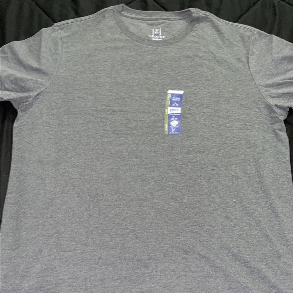 George Men's Gray Heather Short Sleeve Crew Tee